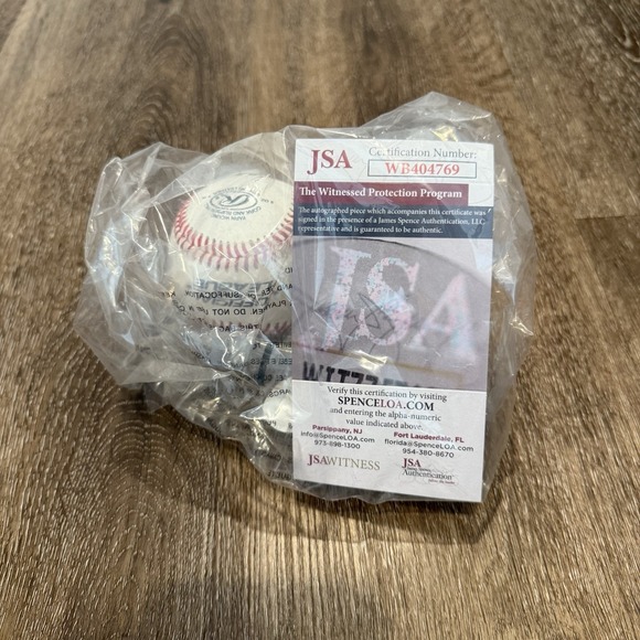 Clay Holmes Signed Autograph Baseball JSA COA MLB NY‎ New York Yankees Mets - Picture 3 of 3